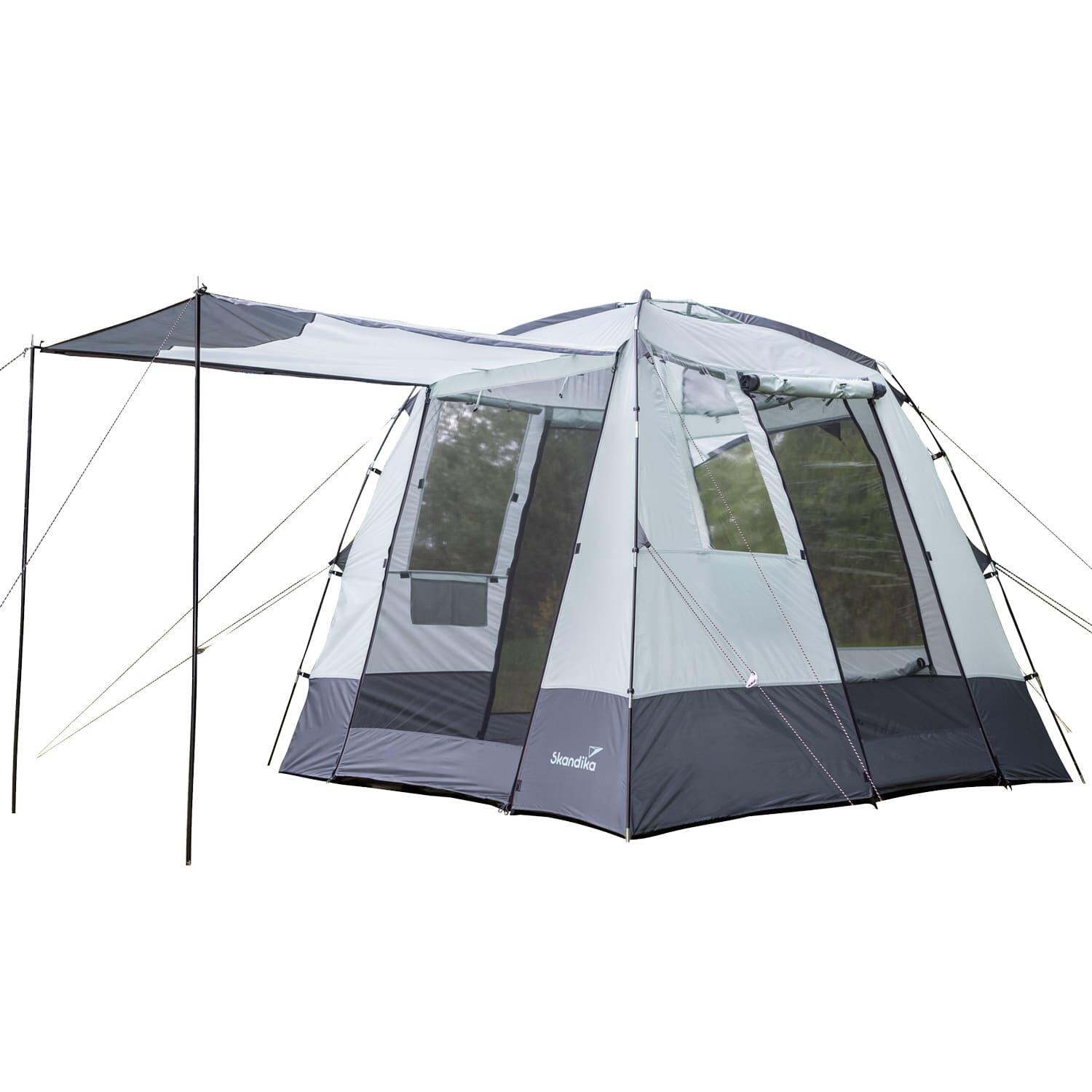 Skandika - Tente Multifonctionnelle Multi-usages - Tente Camping 3 Personnes - 250 X 250 Cm - Tente - Gris - 3 Places - Decathlon