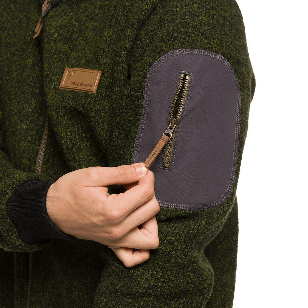 Forro polar para Hombre Trangoworld Tindaya st Verde/Gris 7/7