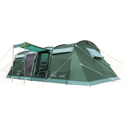 Tunnelzelt Montana Sleeper Protect 10 Personen - 3 Schwarze Schlafkabinen