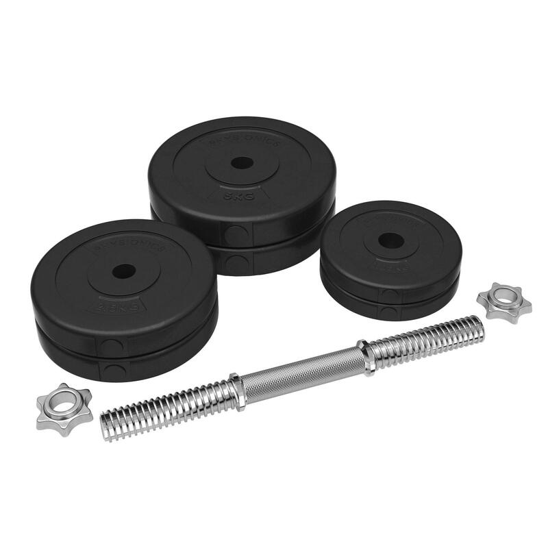 Gantera plastic umpluta cu ciment, 20kg, Physionics