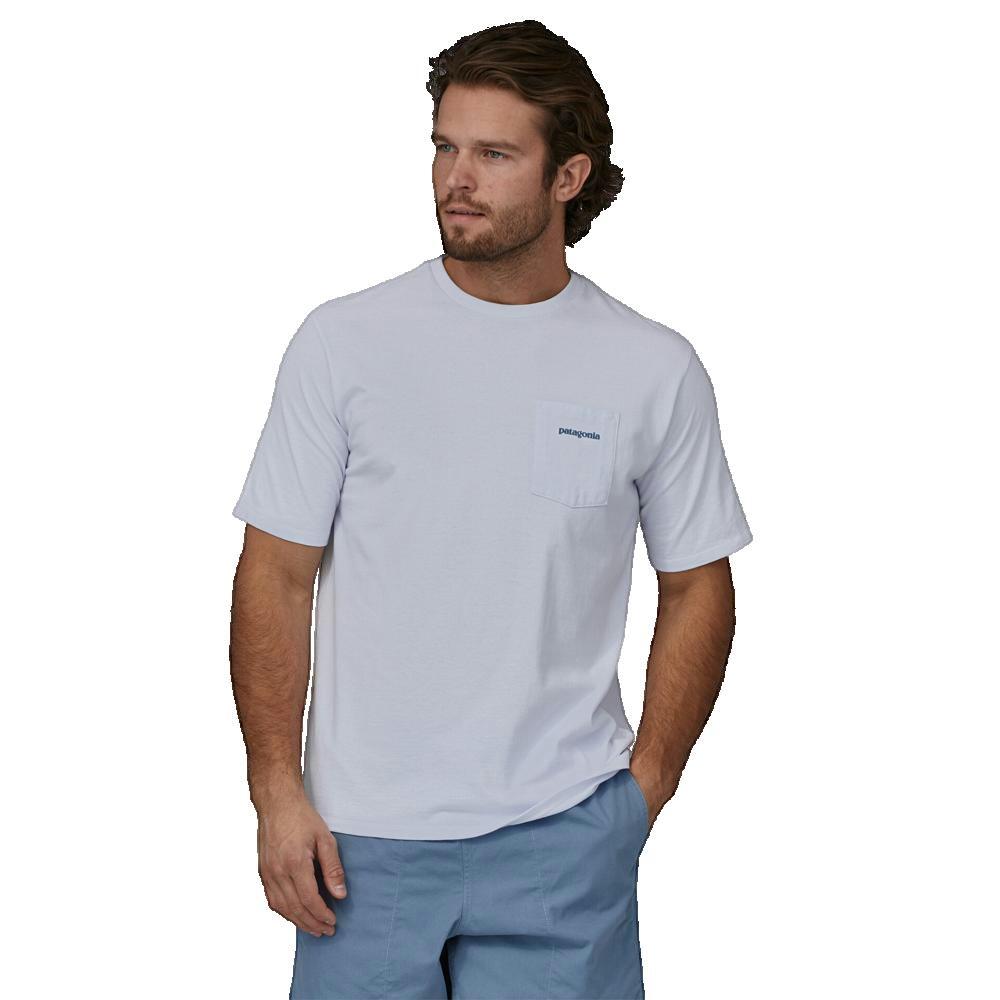 T-Shirt Hommes Patagonia Boardshort blanc 2/2
