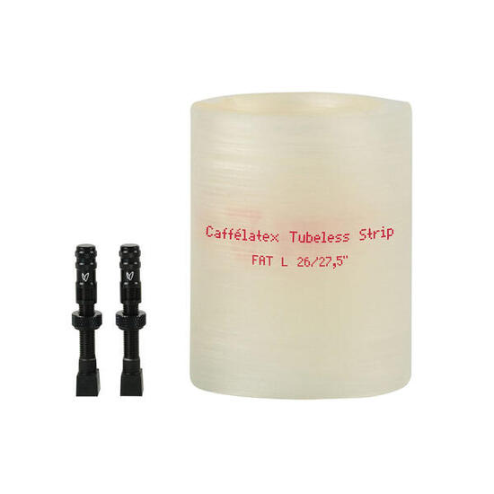 Klappe Caffélatex Streifen Fett L - 26/27,5” (x2 - Ventile enthalten)