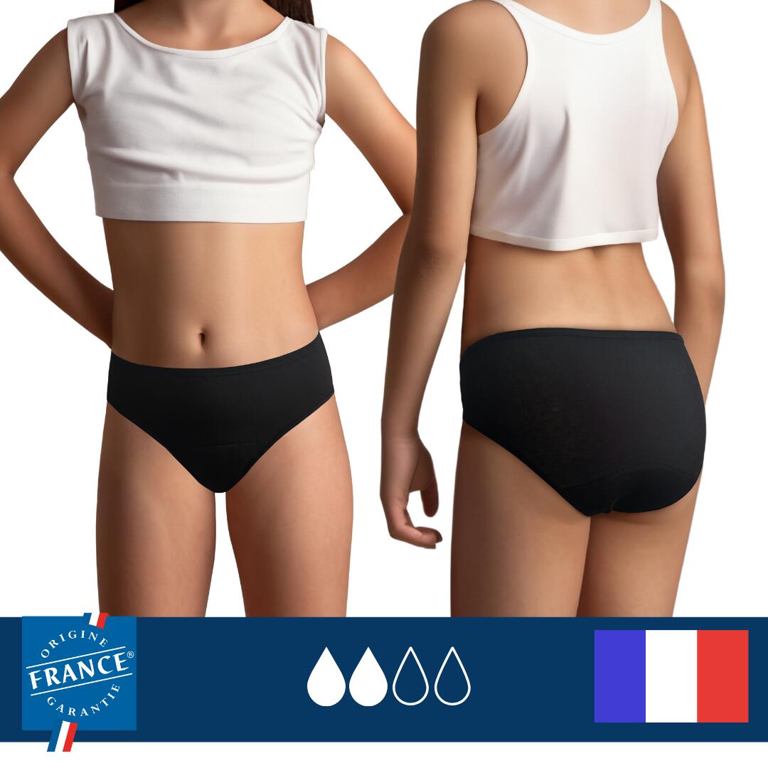 PLIM UNDERWEAR Menstruationshöschen für Teenager - Mittlerer Fluss