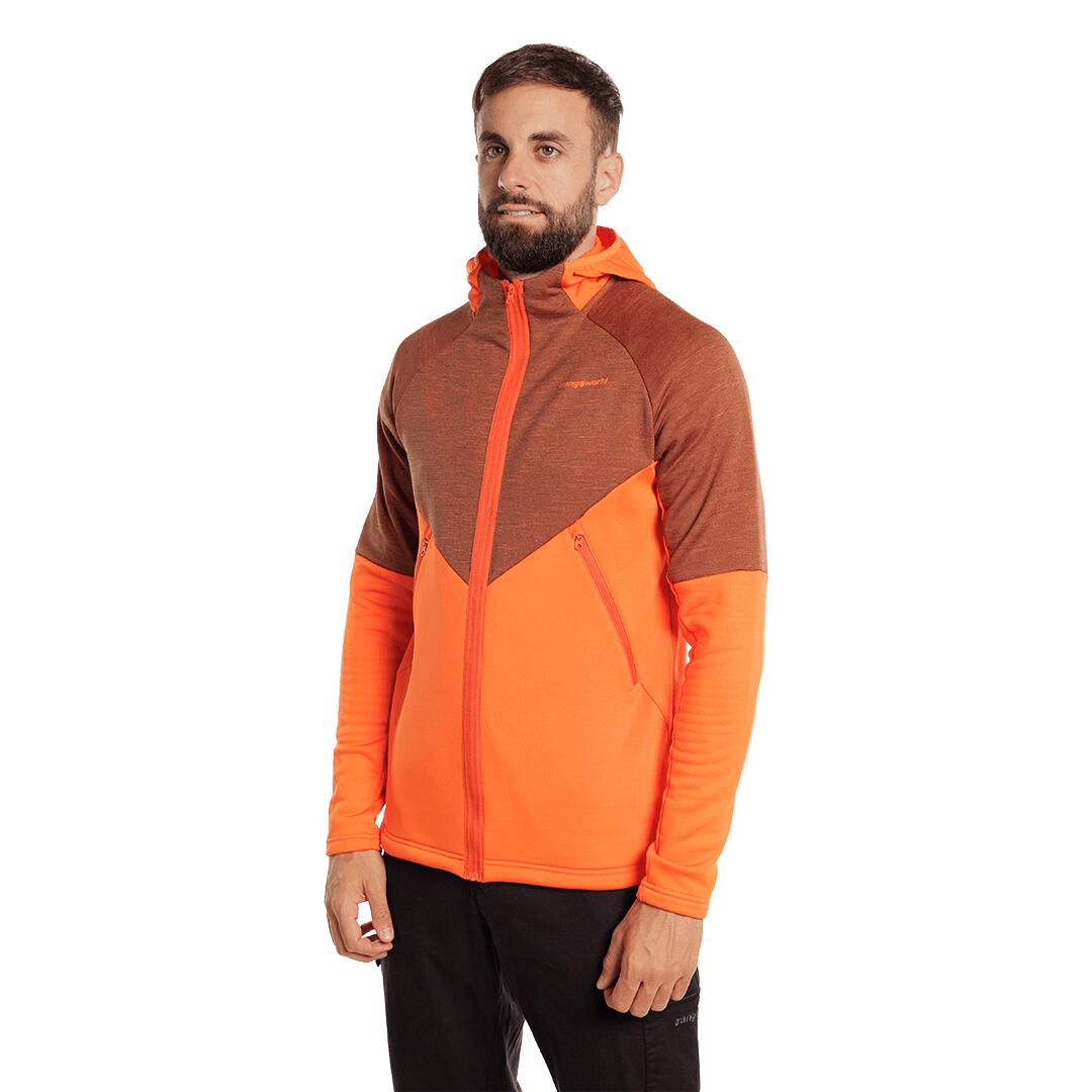Forro polar para Hombre Trangoworld Thorne Naranja 3/7