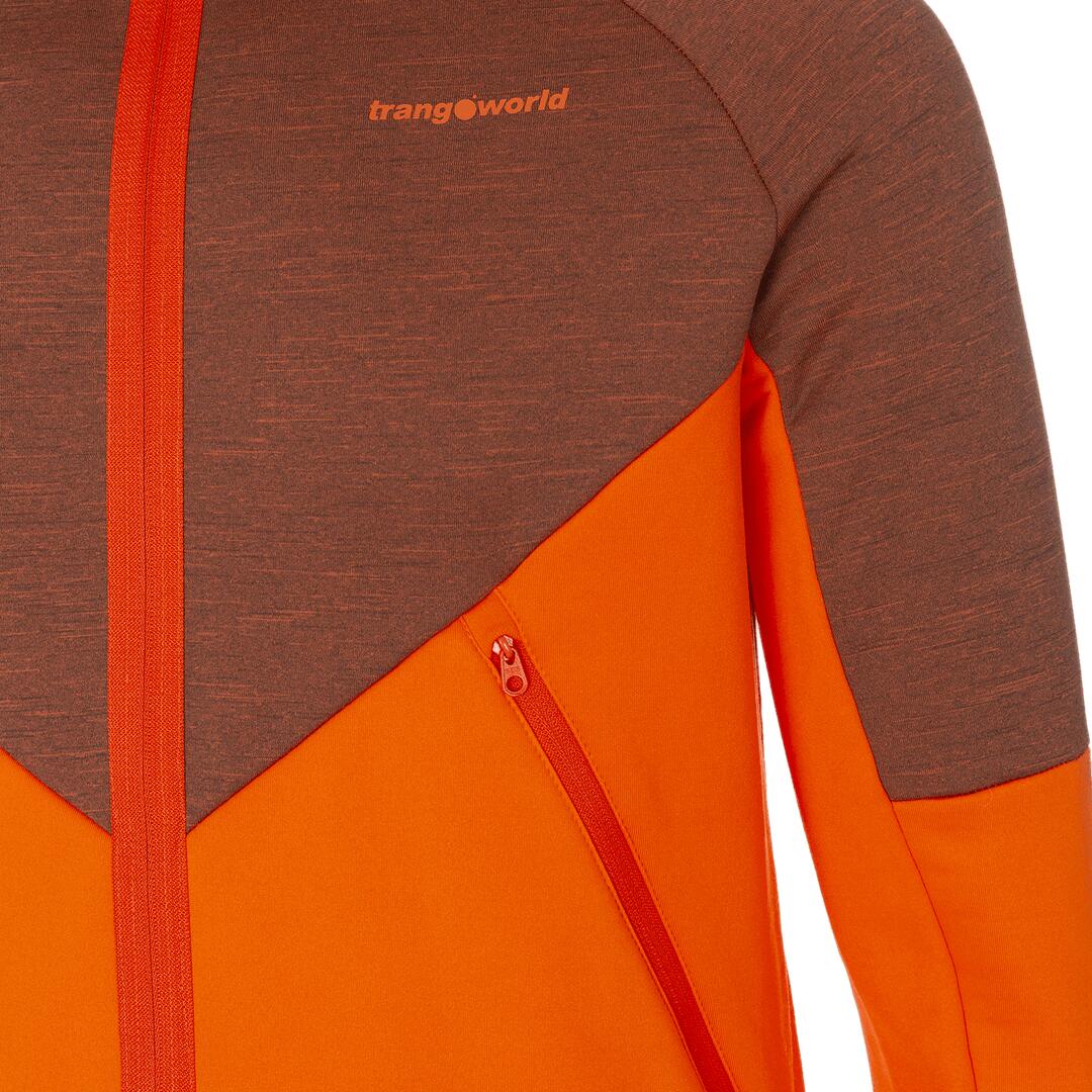 Forro polar para Hombre Trangoworld Thorne Naranja 2/7