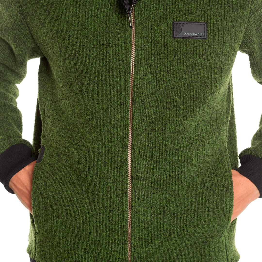 Forro polar para Hombre Trangoworld Tindaya Verde/Negro 7/7