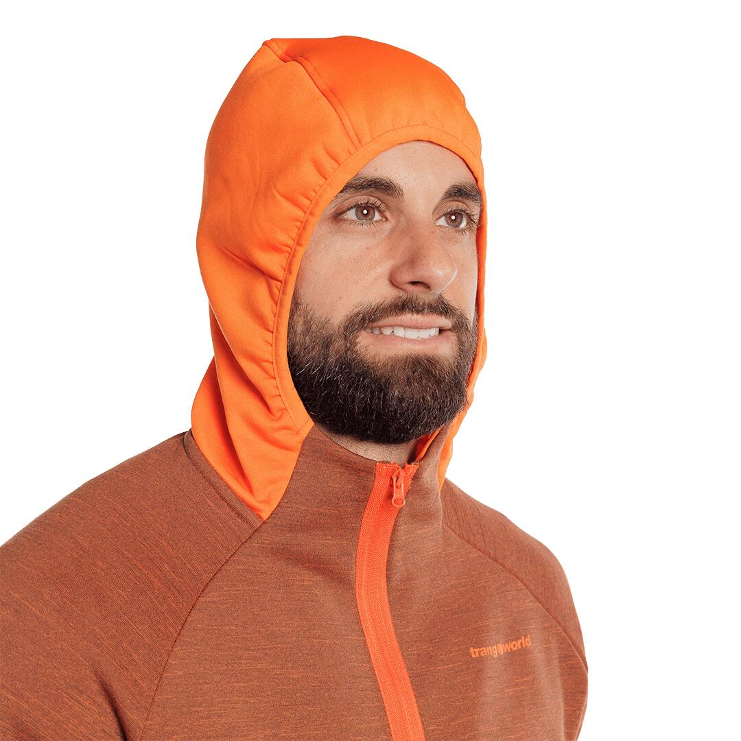 Forro polar para Hombre Trangoworld Thorne Naranja 7/7