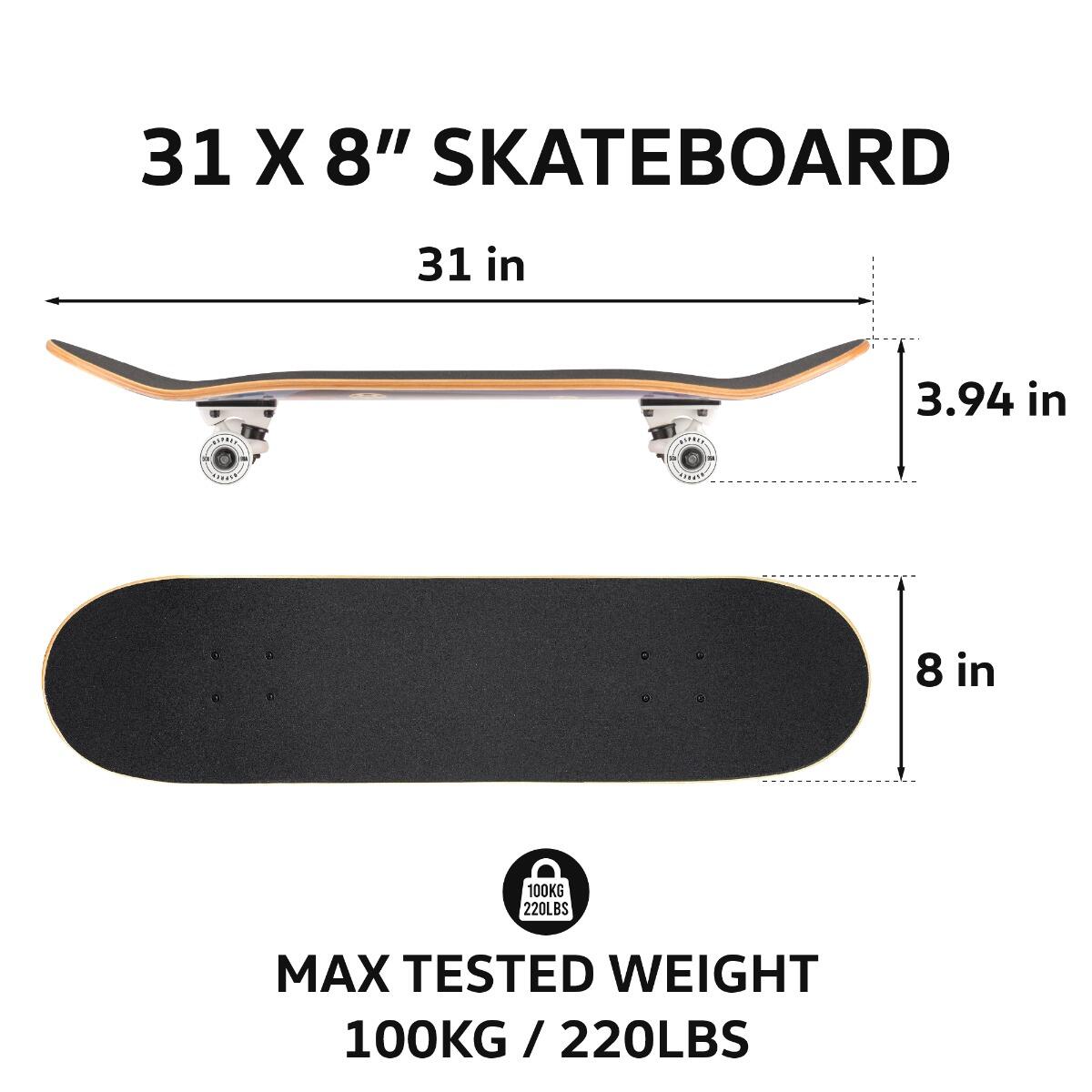 Osprey VW Double Kick Sunset Skateboard | Skateboards 6/6