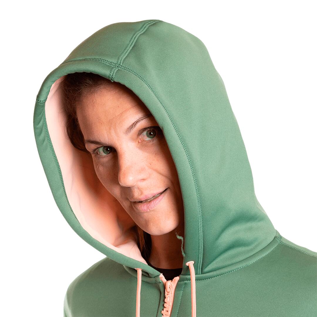 Sudadera con cremallera para Mujer Trangoworld Liena Verde/Rosa 6/6