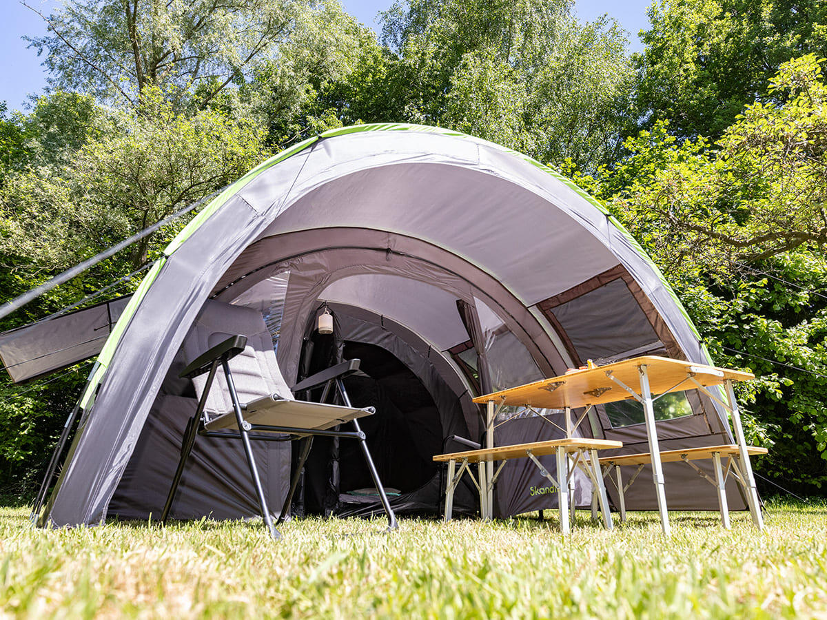Tente tunnel familiale Kemi 4 - 4 personnes - 480x340 cm - 2 cabines 4/8