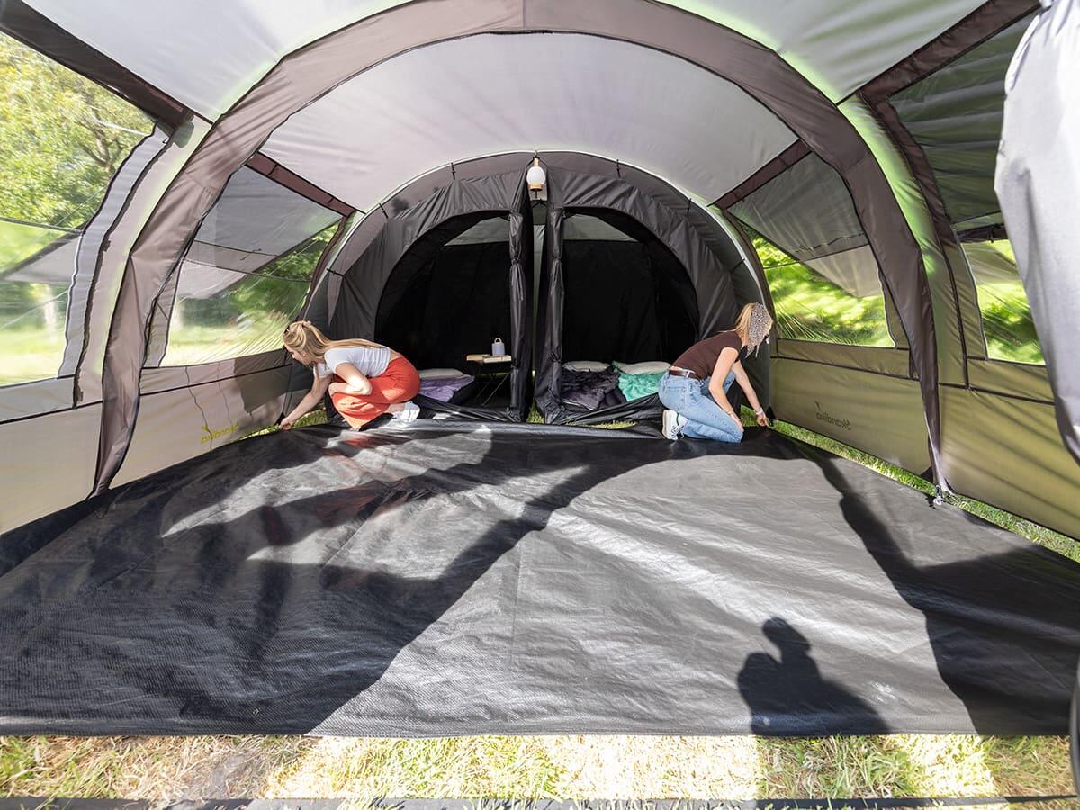 Tente tunnel familiale Kemi 4 - 4 personnes - 480x340 cm - 2 cabines 3/8