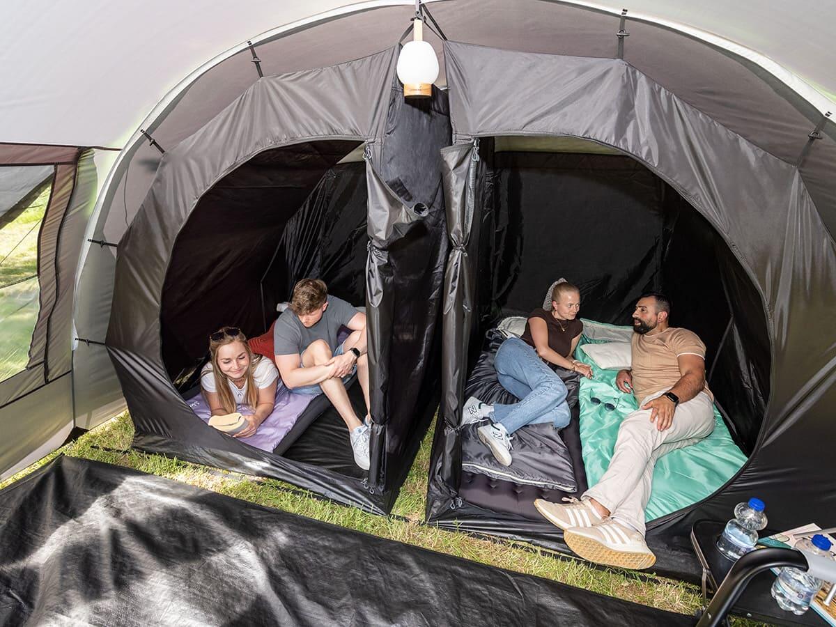 Tente tunnel familiale Kemi 4 - 4 personnes - 480x340 cm - 2 cabines 5/8
