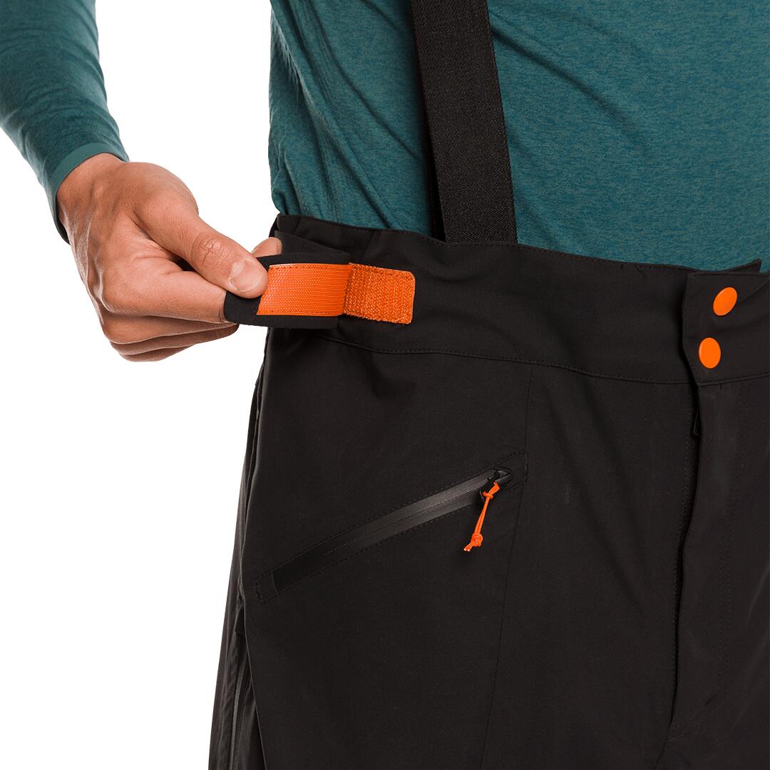 Sobrepantalón para Hombre Trangoworld Aladren Negro/Negro Impermeable 7/7