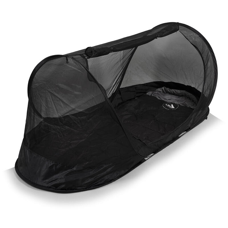 Tente moustiquaire Travelnet imprégnée, L210x W80x H85cm, noir, 1 personne