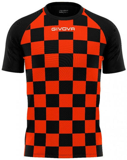 Camiseta deportiva Givova Dama Naranja-Negro XL
