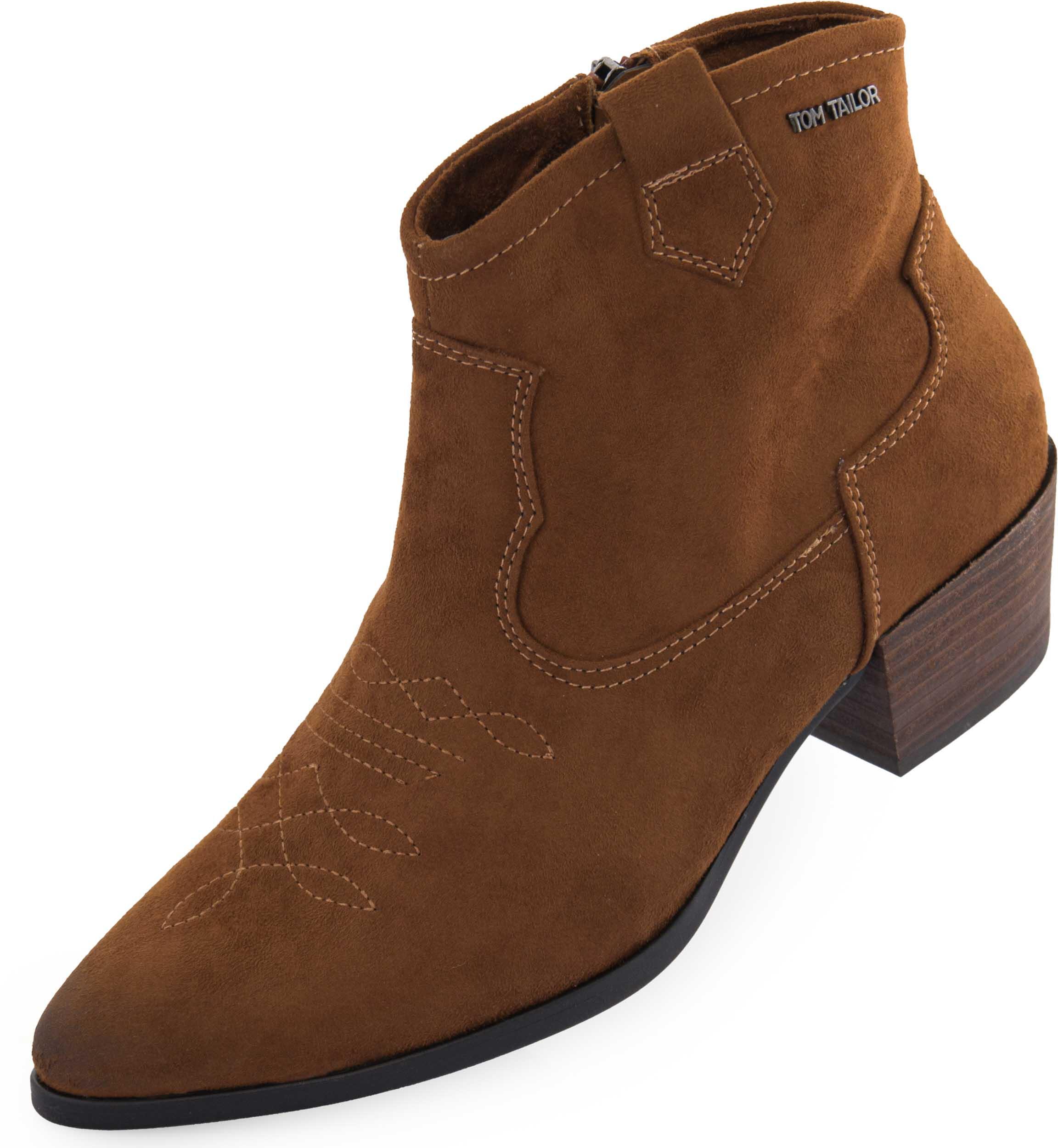 Elegante und Komfortable Tom Tailor Stiefeletten in Cognac für