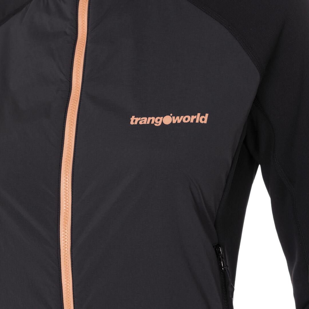 Sudadera con cremallera para Mujer Trangoworld Longue Negro/Gris 2/3