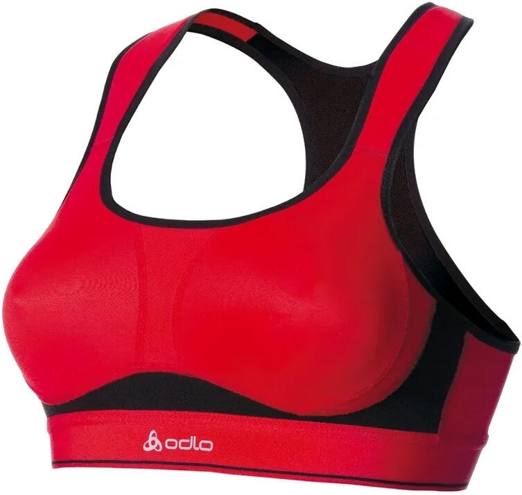 Soutien-gorge sportowy Odlo High Ultimate Fit Czerwony/Czarny