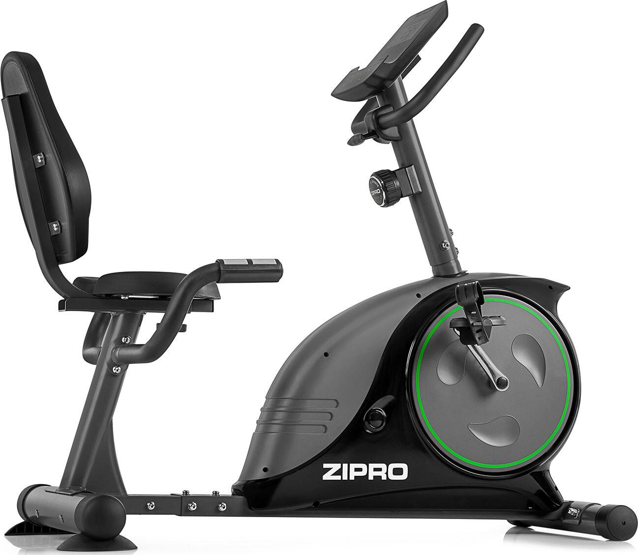 Bicicleta estática magnética zipro easy reclinada 8 níveis de resistência