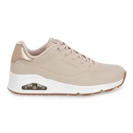 Schoenen Skechers Dames Sneakers Uno-Shimmer Away Beige