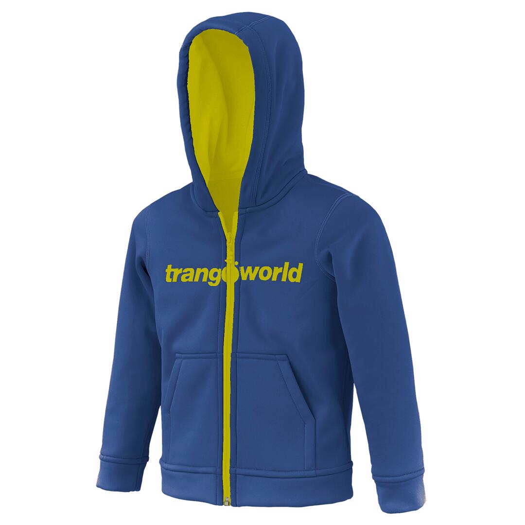 TRANGOWORLD Sudadera con cremallera para niños Trangoworld Oby Azul/Verde