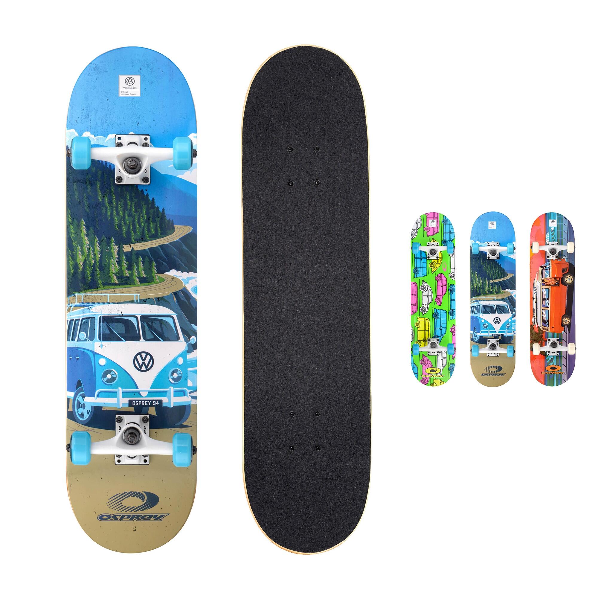 Osprey VW Sunset Skateboard – Double Kick Ahorn-Deck, Komplett Montiert Für Anfänger