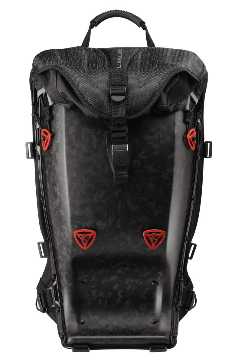 Mochila com protetor de costas boblbee gtx25 cf 16/21 nível 2 - carbono forjado