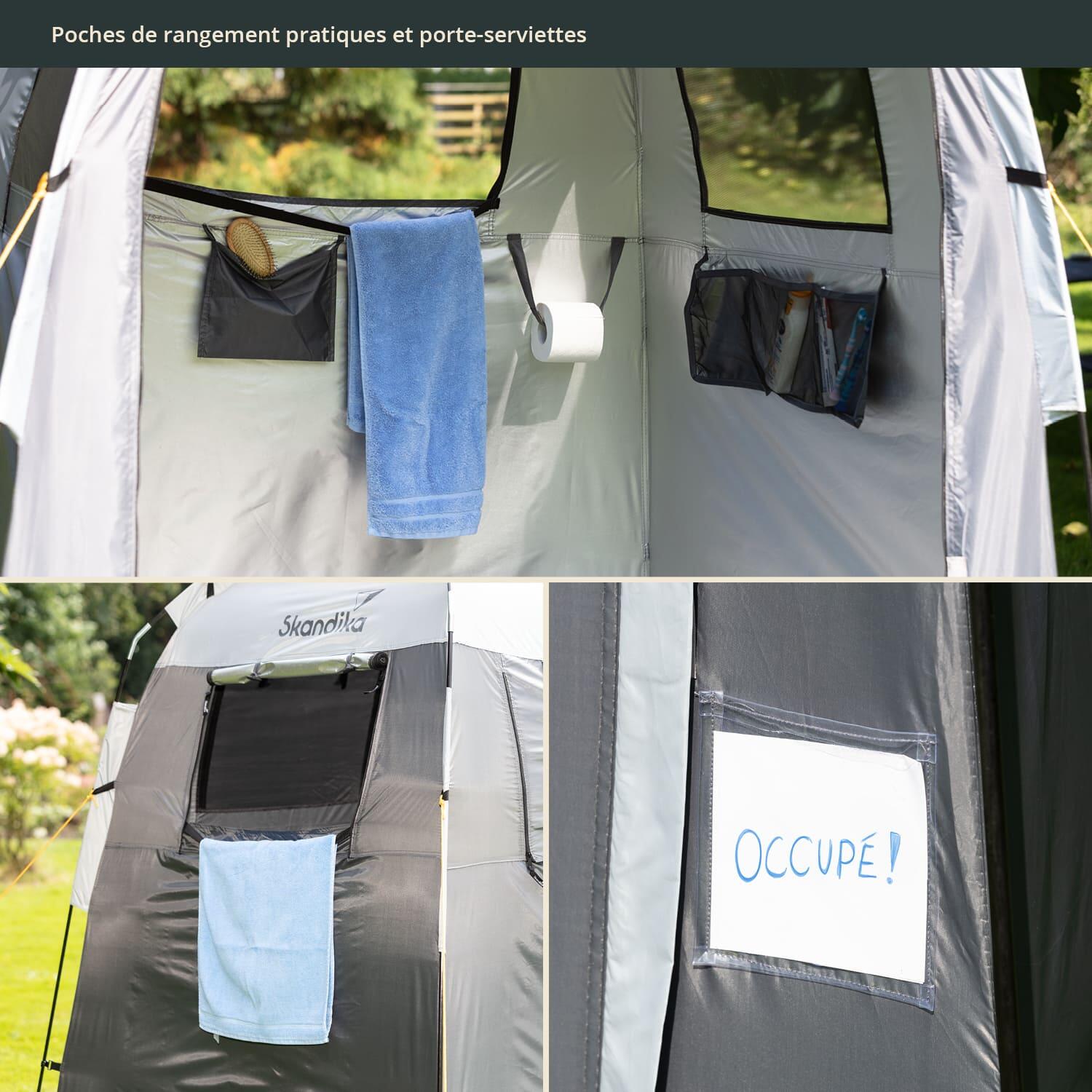 Tienda ducha/vestuario de camping  - tienda vestidor grande con 230cm altura 6/7