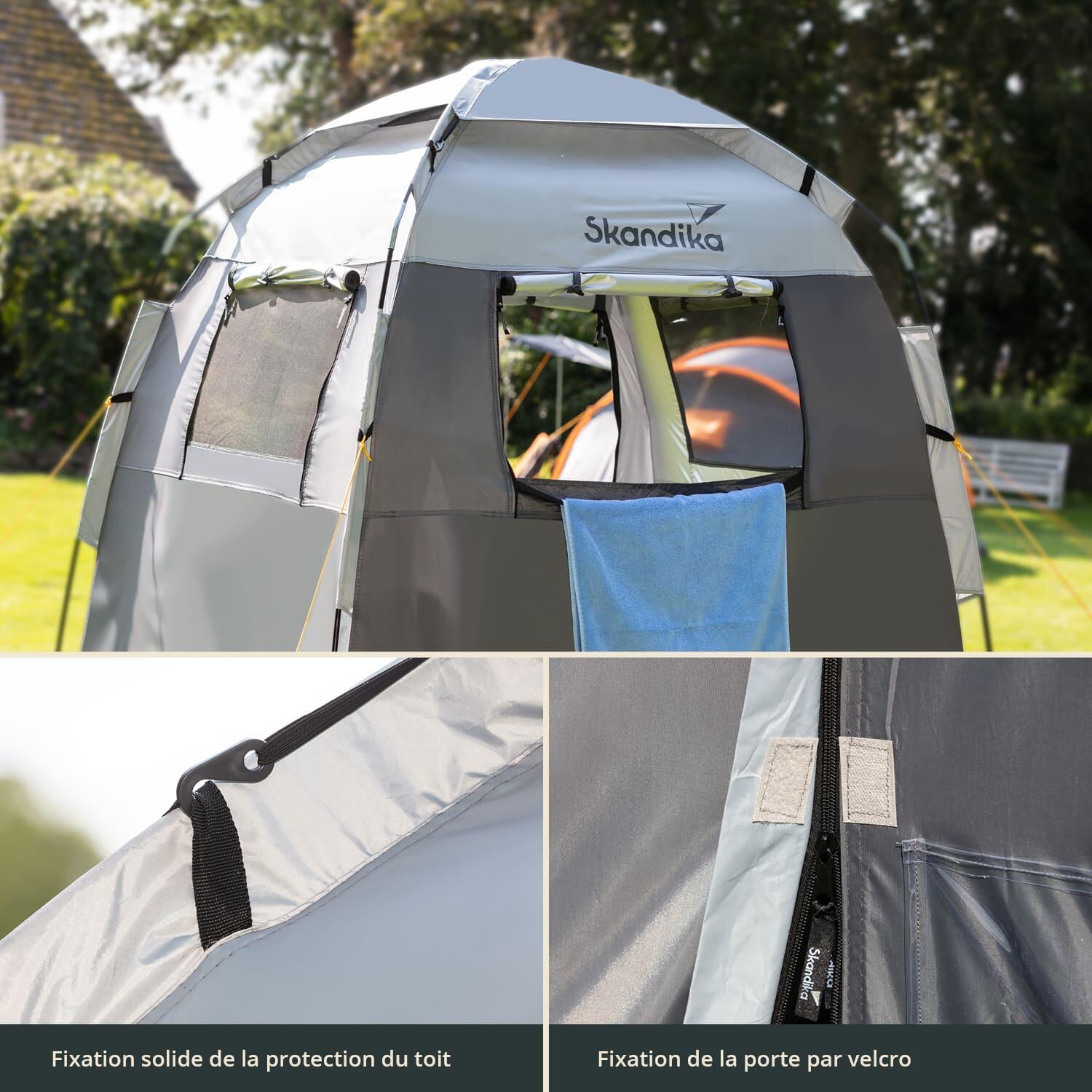 Tienda ducha/vestuario de camping  - tienda vestidor grande con 230cm altura 7/7