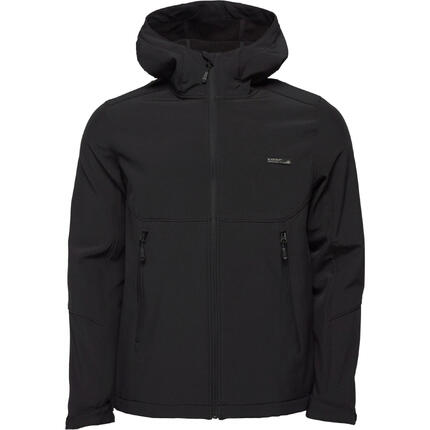 LOAP Lucas Męska Kurtka Softshell, Czarny, S