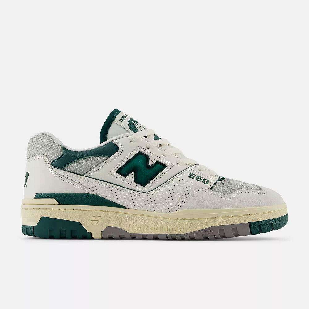 Sneakers New Balance BB550CPE blanc et vert 1/5