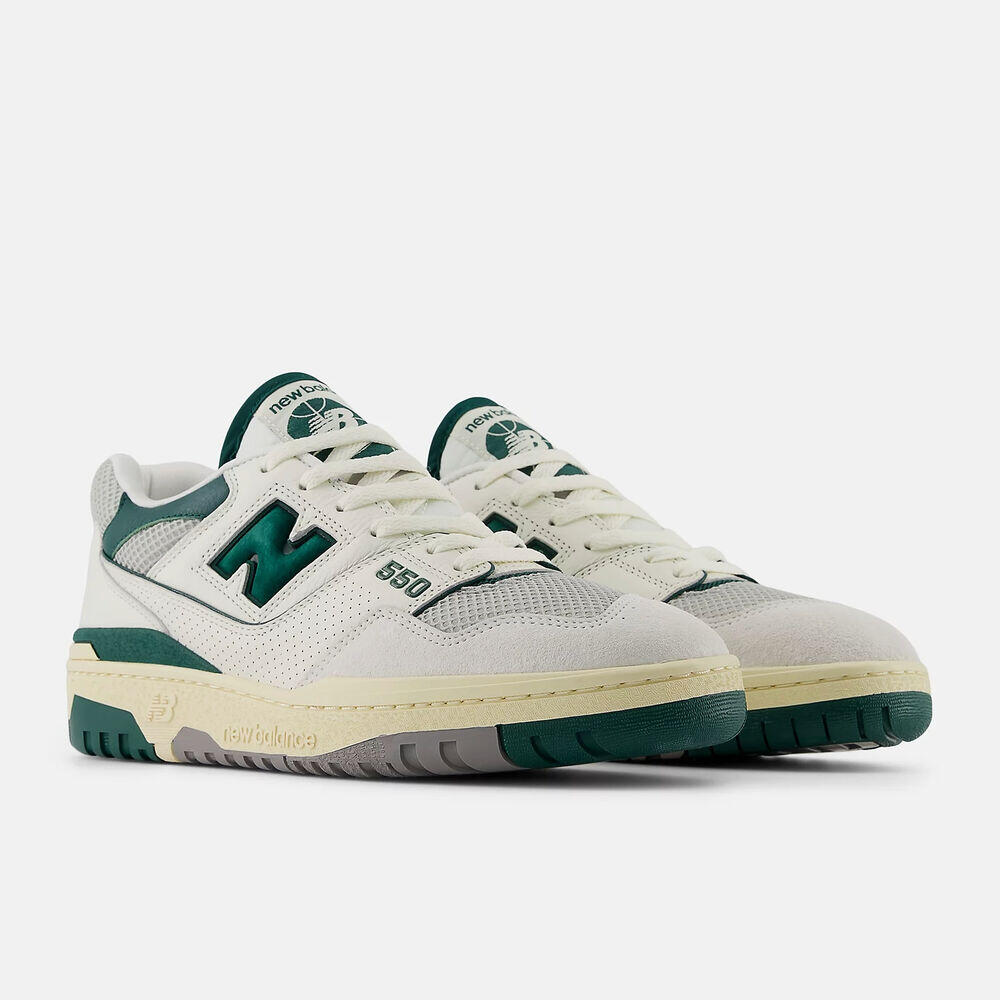 Sneakers New Balance BB550CPE blanc et vert 2/5