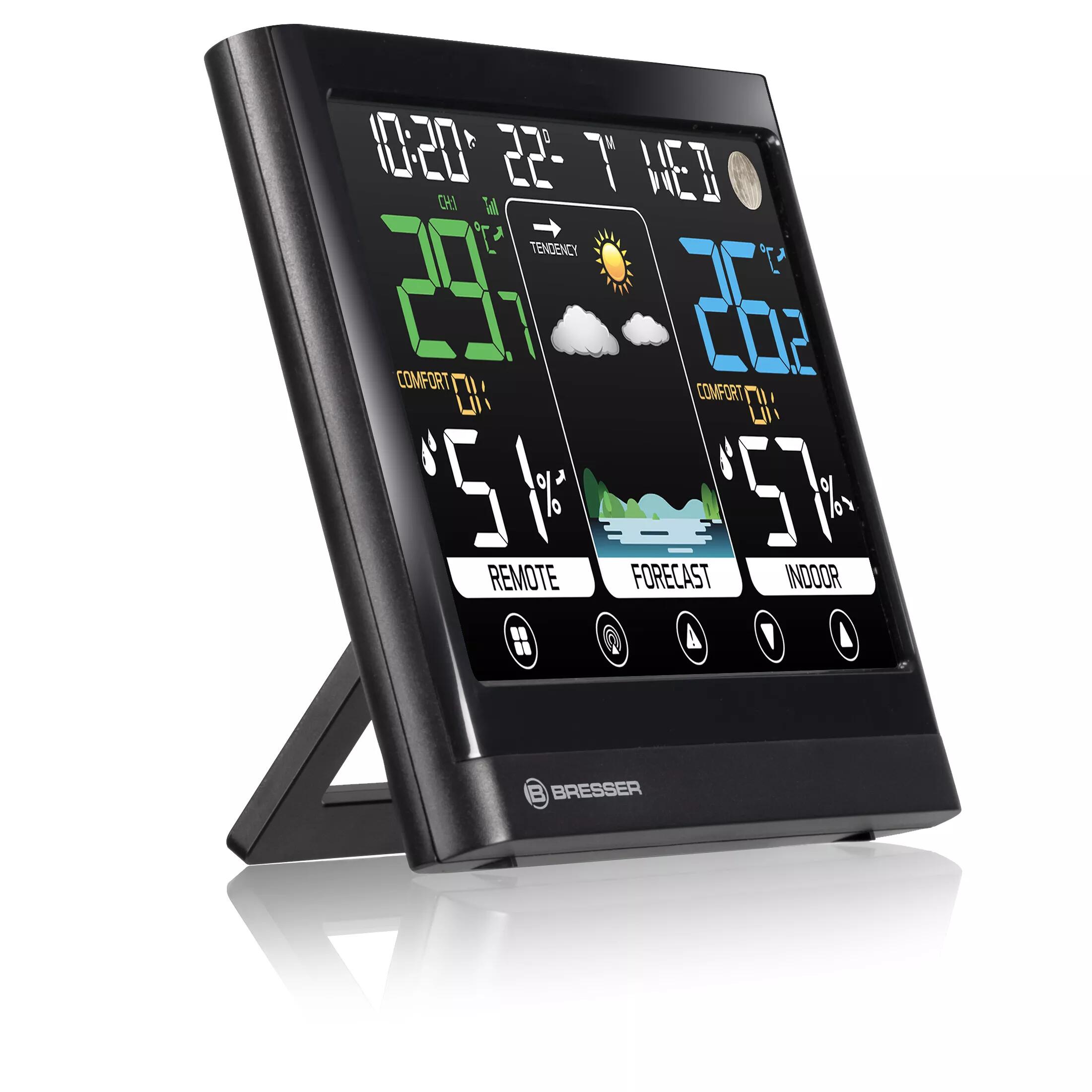 BRESSER MeteoTemp BF Stazione meteorologica a colori con touch screen 2/5