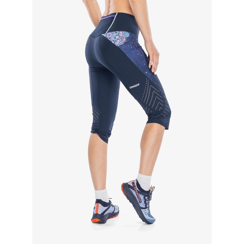 Legginsy do biegania damskie  Crazy Mid-Short Pressure