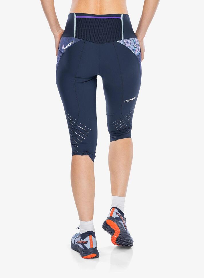 Legginsy do biegania damskie Crazy Mid-Short Pressure