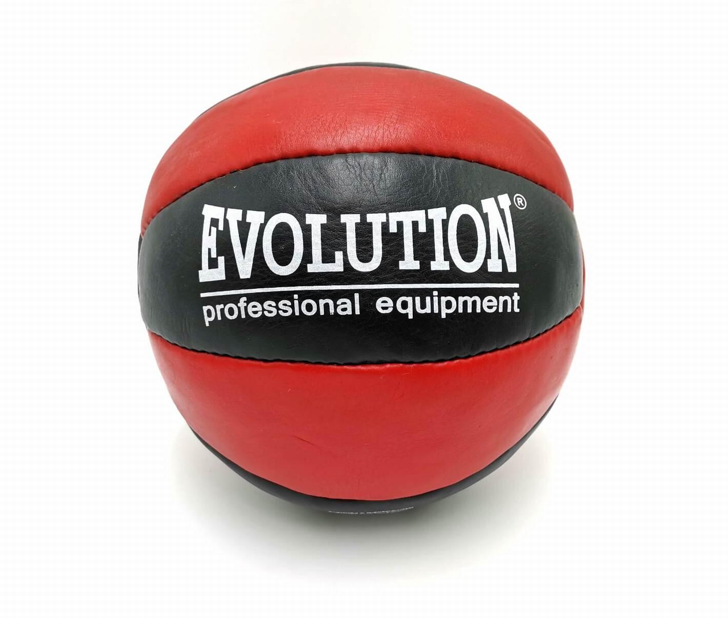 Piłka lekarska Evolution Professional Equipment ze skóry naturalnej 1 kg 1/4