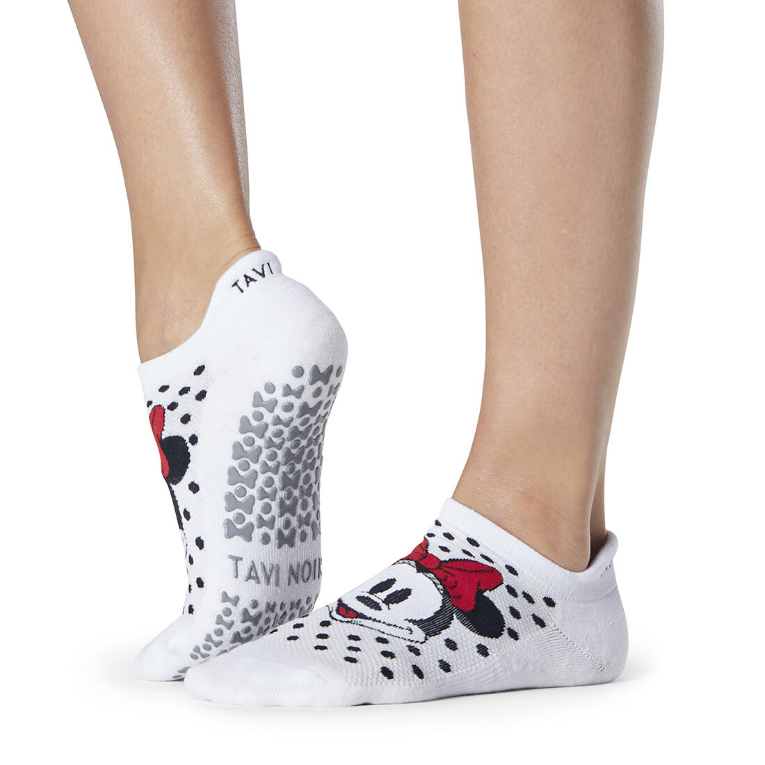TAVI NOIR Womens/Ladies Savvy Polka Dot Minnie Mouse Disney Liner Socks (White)