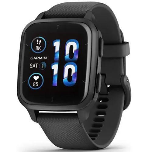 GARMIN Garmin Venu Sq 2 Music GPS Sports Watch Activity Monitor Black Refurbished