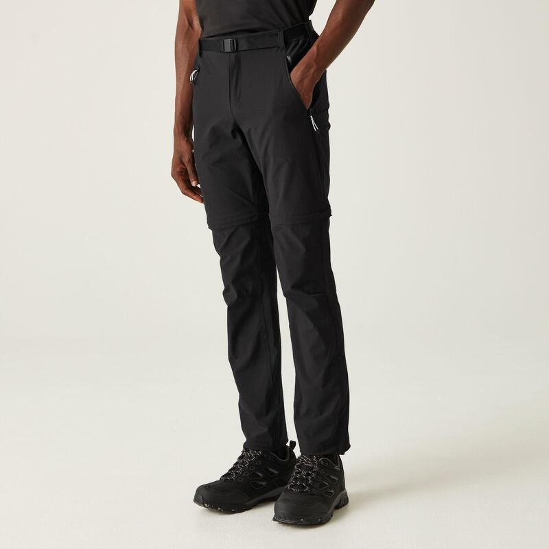 Wanderhose Xert Stretch Zip Off Wandern/Outdoor/Trekking Herren Black Ohne