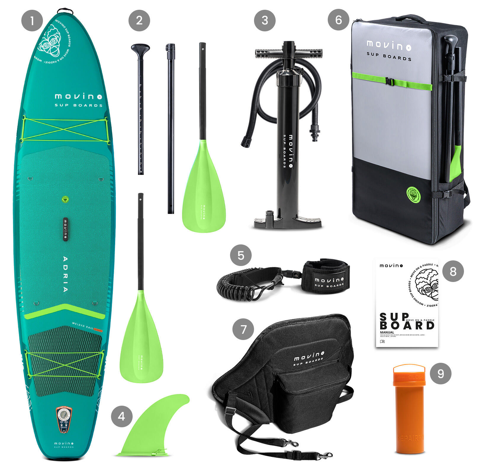 SUP-Board Movino Adria 11’6” (350cm) 350 G 9013 7/7