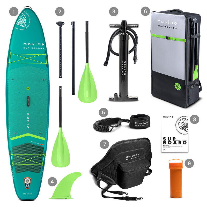 Nafukovací SUP paddleboard Adria G (350 cm) svařované hrany pádlo 2v1