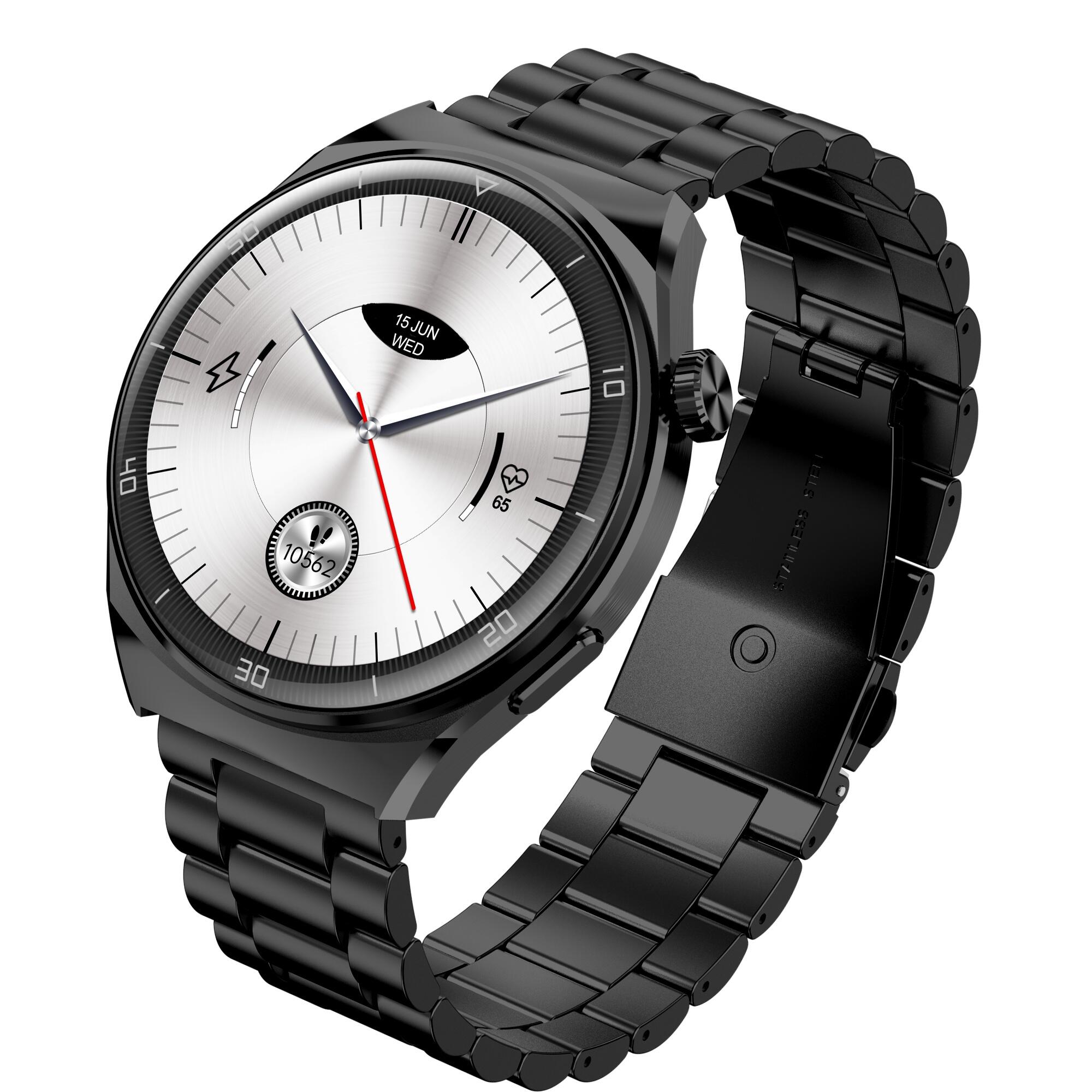 Smartwatch Garett V12 czarny stalowy