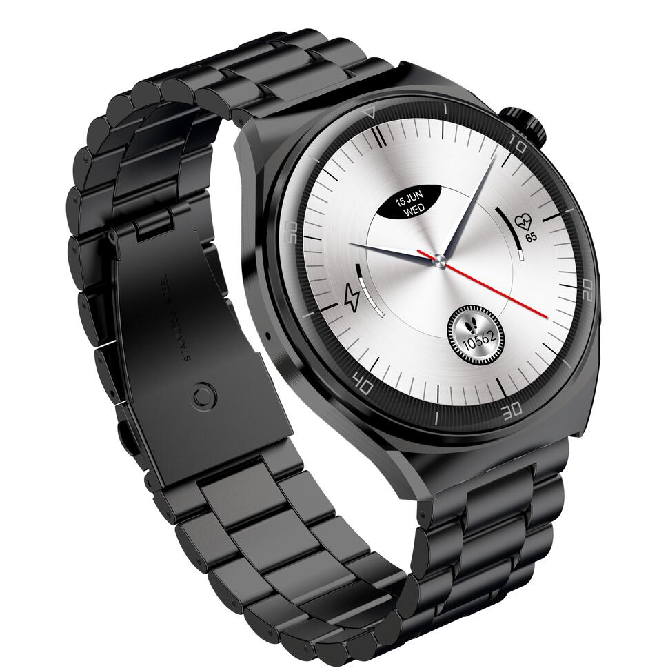 Smartwatch Garett V12 czarny stalowy