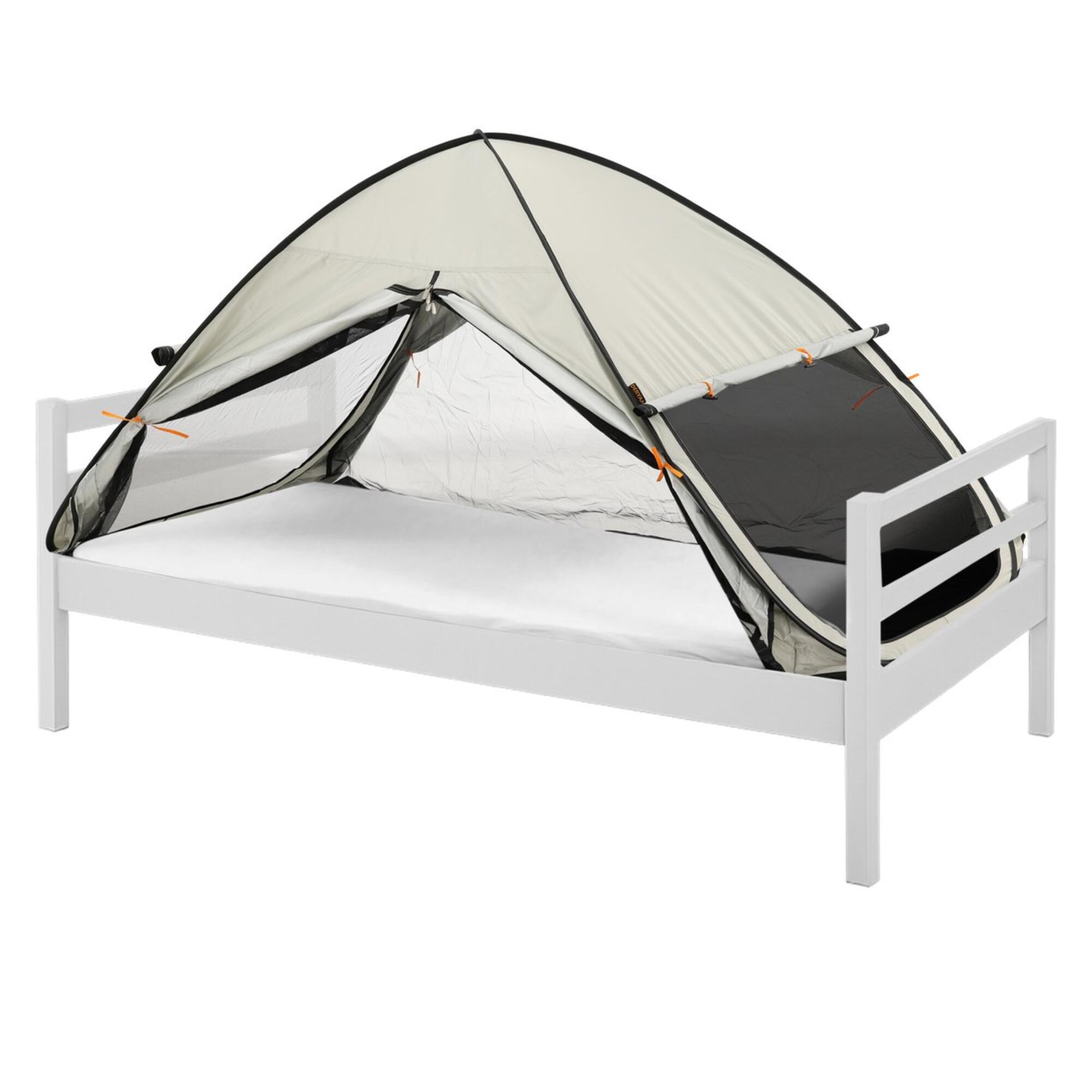 DERYAN Deryan Bedtent Pop-Up - Verduisterend - 200x90cm - Ivory - Muggennet 1mm