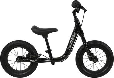 Fabricbike mini pro - 12" kinderfiets zonder pedalen. 2-5 jaar. zwart