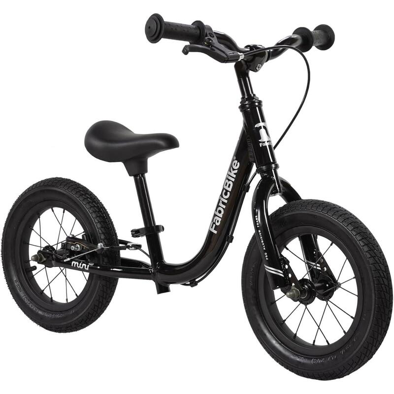 FABRICBIKE Mini PRO - bicicletă de echilibru de 12" pentru copii, 2-5 ani. Black
