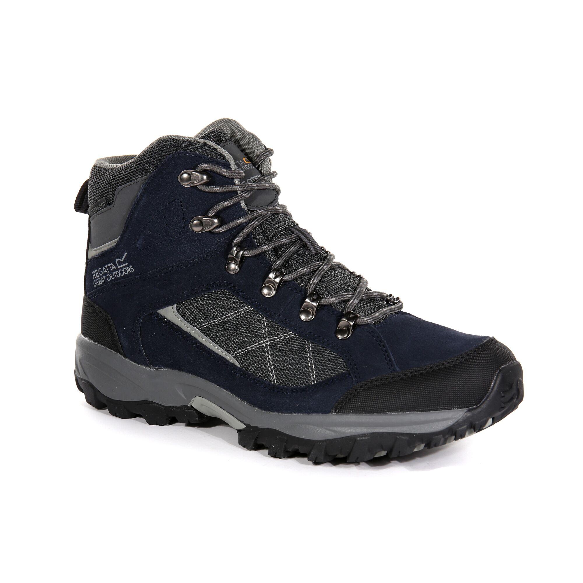 REGATTA Clydebank Heren Hiking Wandelschoenen - Marineblauw / grijs