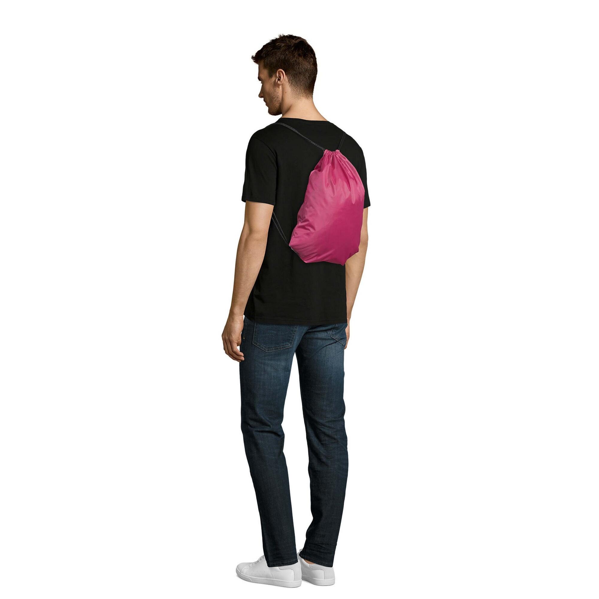 Urban Gymsac Drawstring Bag (Pink) 2/3
