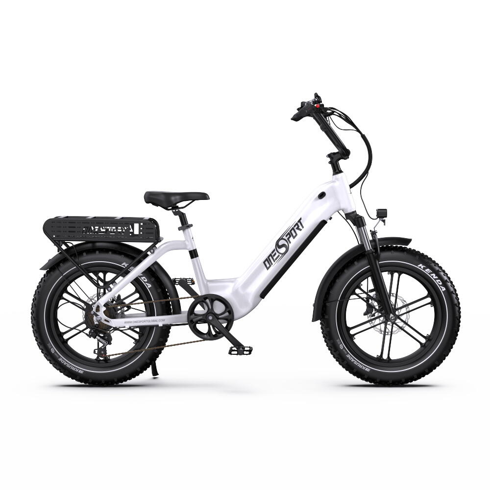 ONESPORT OT08 elektrische fiets, brede banden, Shimano, hydraulische remmen 3/5