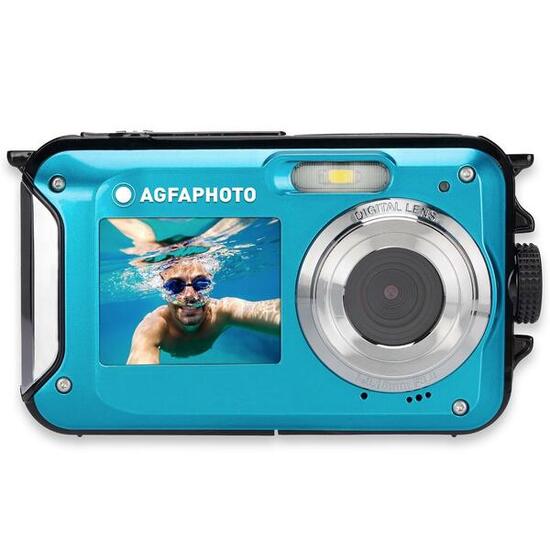AGFAPHOTO Realishot WP8000 - Appareil Photo Numérique Étanche 24MP - Bleu